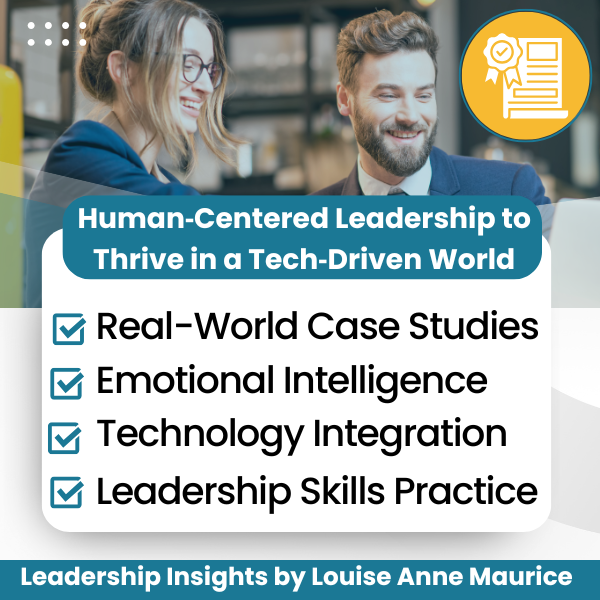 Louise Anne Maurice sharing weekly leadership insights on Substack focused on clarity, confidence, emotional intelligence and future ready human skills.